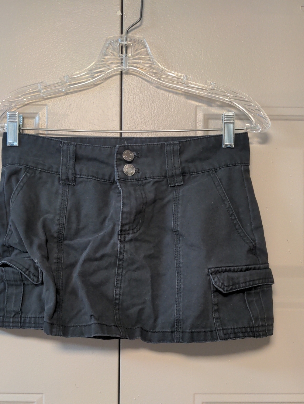 Cotton On Black Cargo Mini Skirt